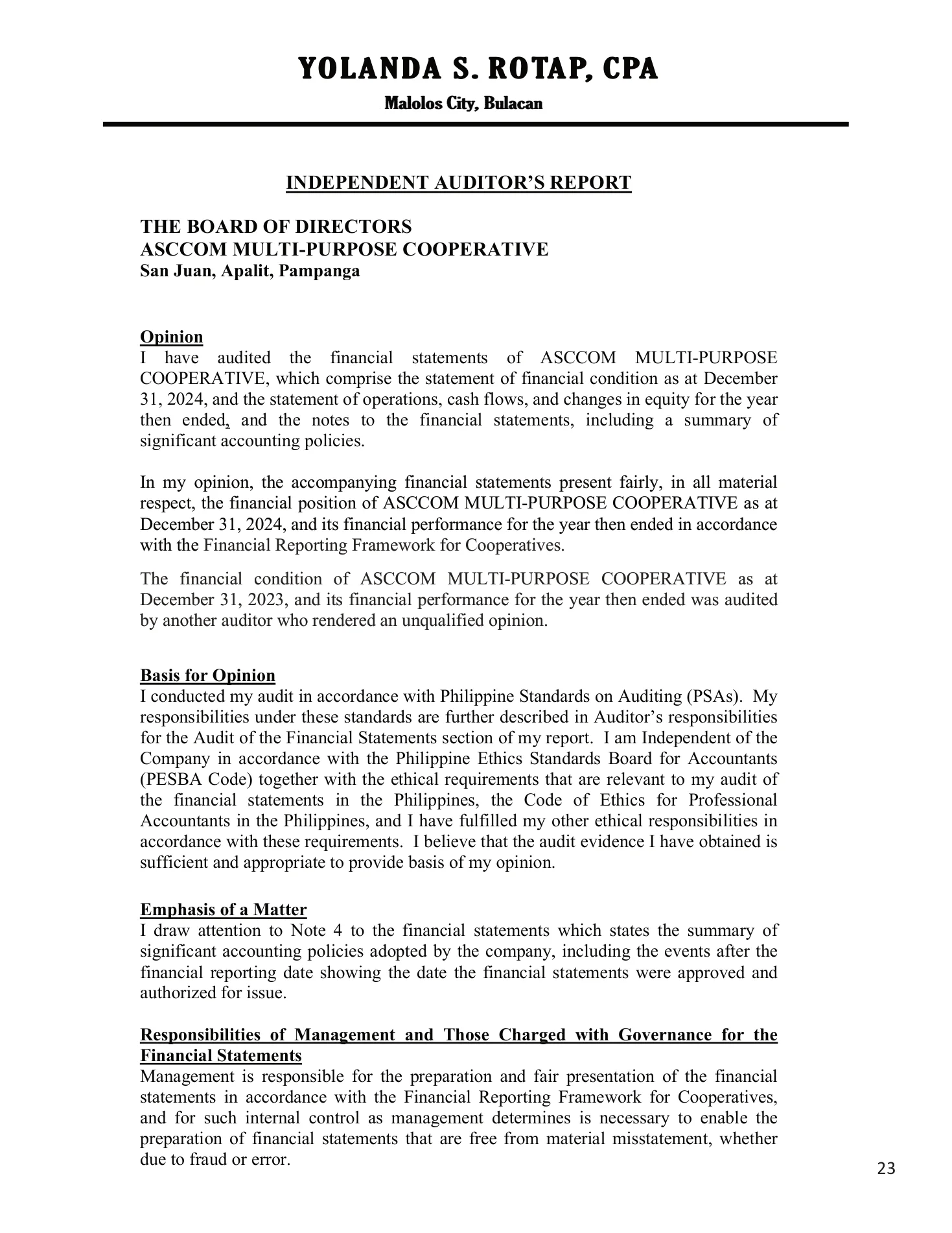 Annual Report 2025, page 24 of 54